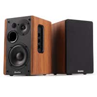 Audizio KS01 - Enceintes Hi-Fi avec Bluetooth 80W - Finition Bois. Disponible chez Sono Matériel - Vue 1