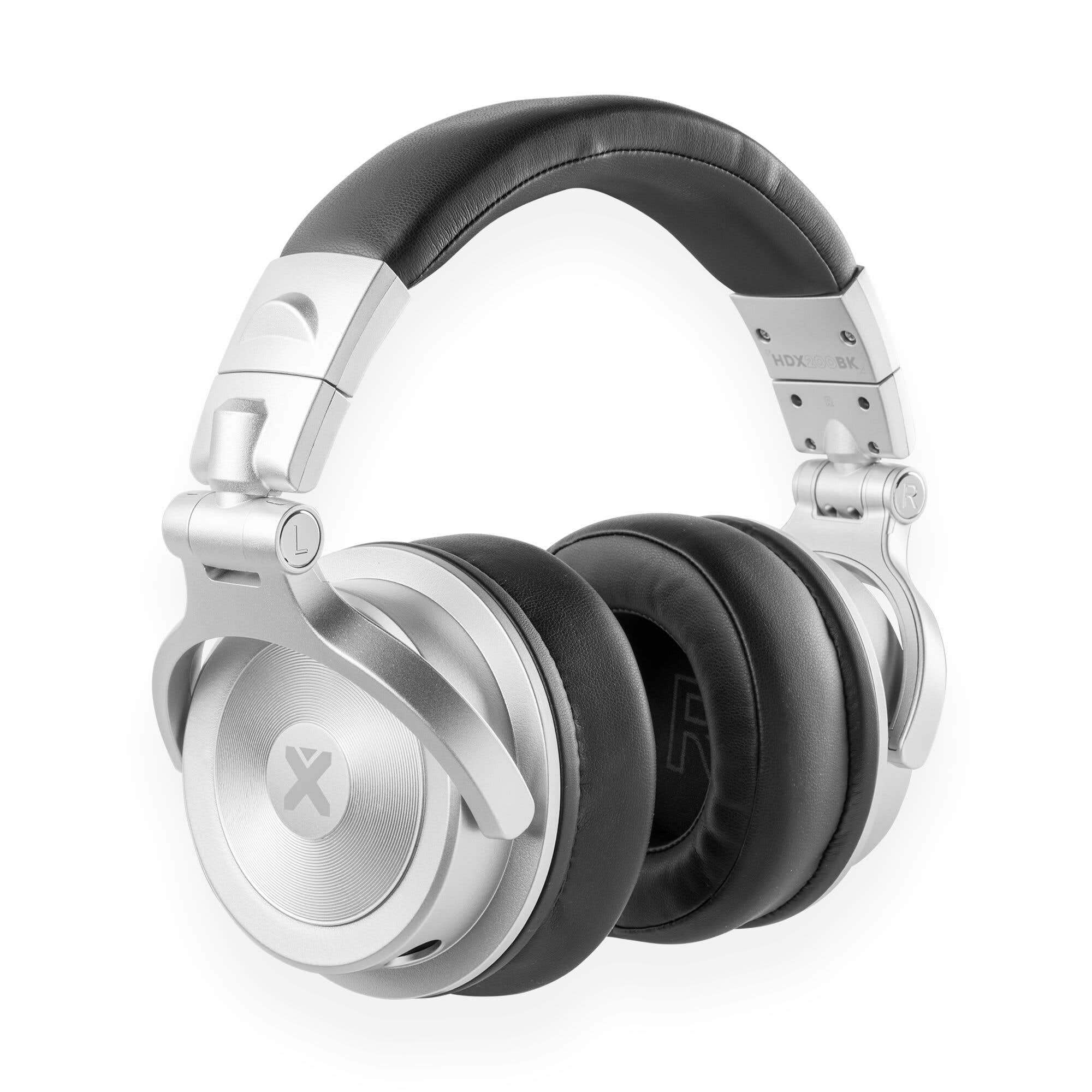 Vonyx HDX200SB - Casque DJ Premium Aluminium avec Sac de Transport - Casque Audio Filaire Pro pour Mix et Monitoring