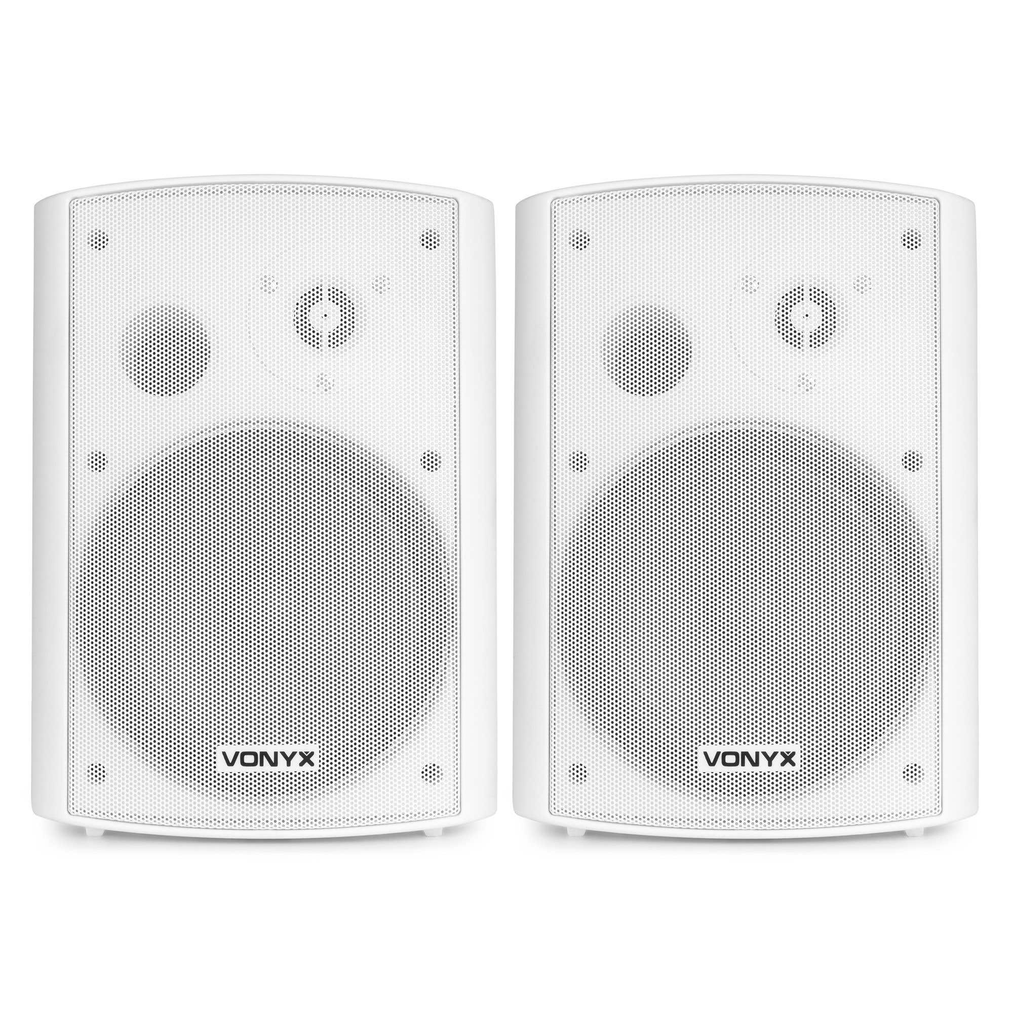 Vonyx ODS65W - Enceintes 2 Voies 120 Watts - Blanc