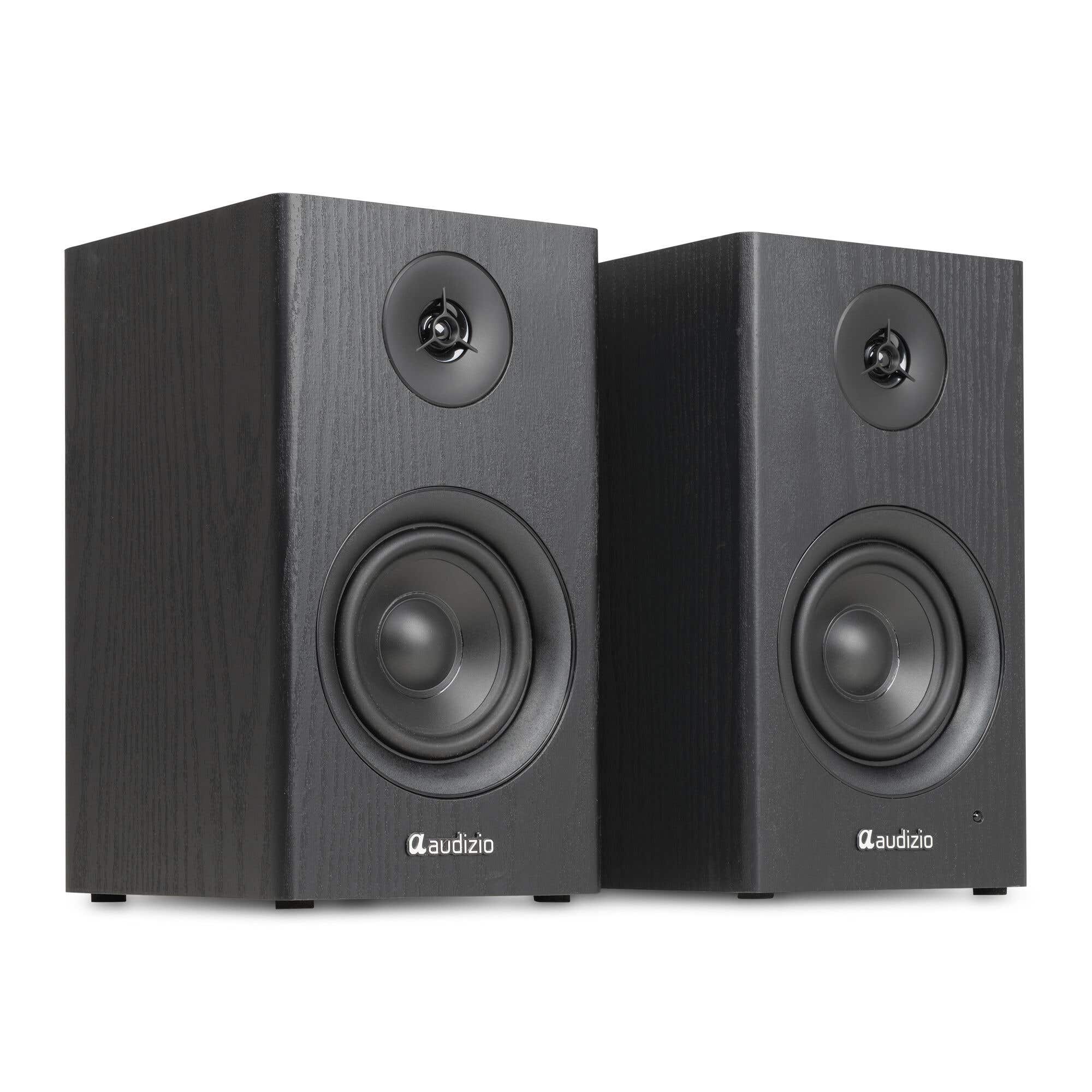 Audizio BS15 Enceintes Bibliothèque BT Actives 60W Noires