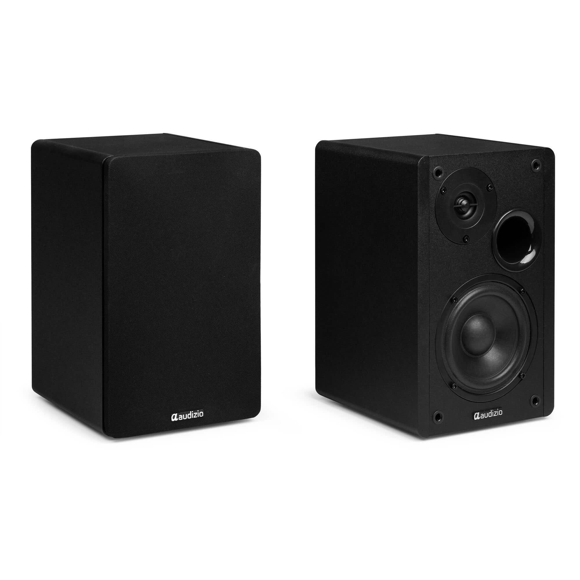 RICOO Pied Enceinte pour SONOS One (SL) LH073 Support Optimal pour Son Surround Gestion des Câbles Intégrée Base Stable Lot de 2, Noir