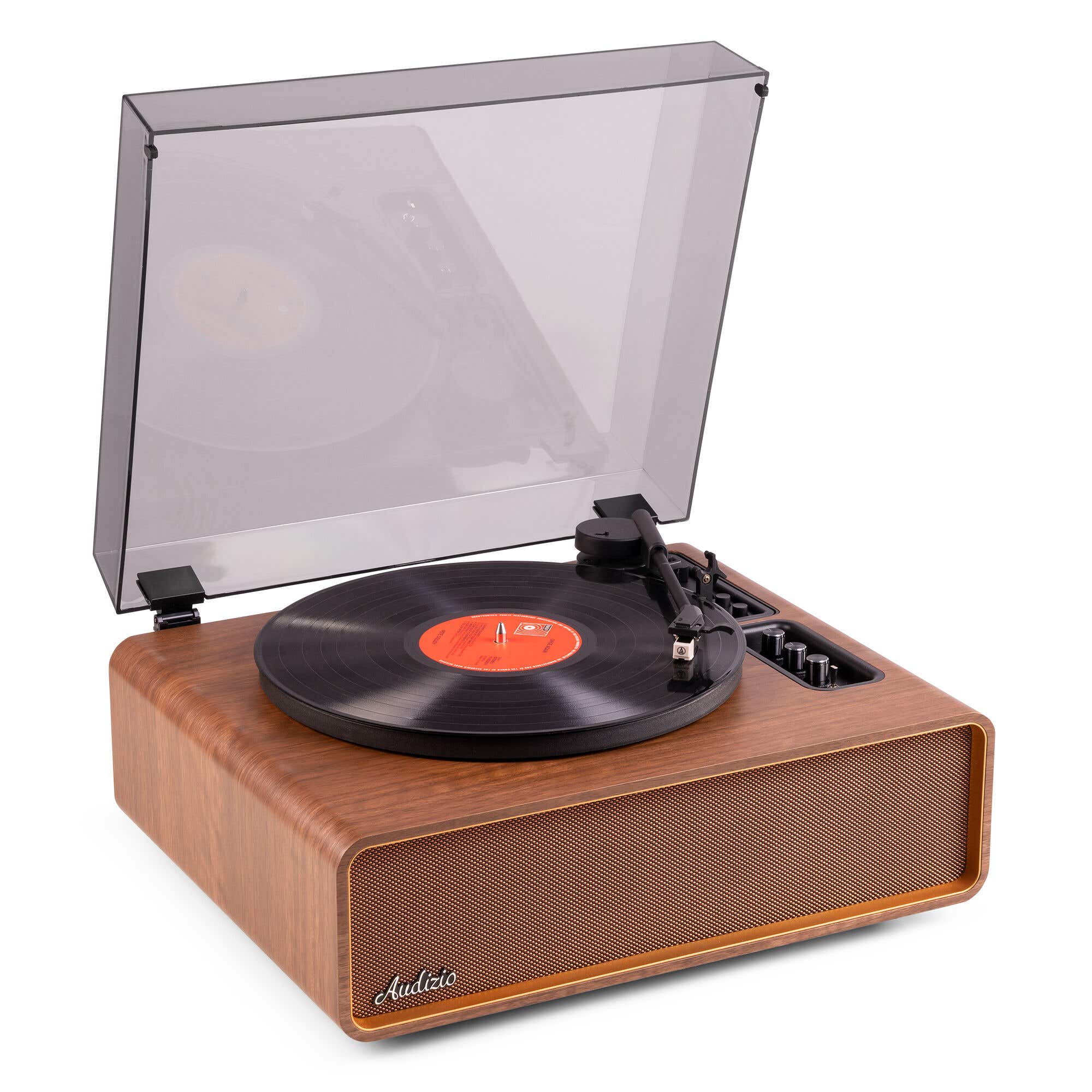 Audizio Laredo - Platine Vinyle Haut de Gamme Hi-Fi BT in/out - Finition Noyer