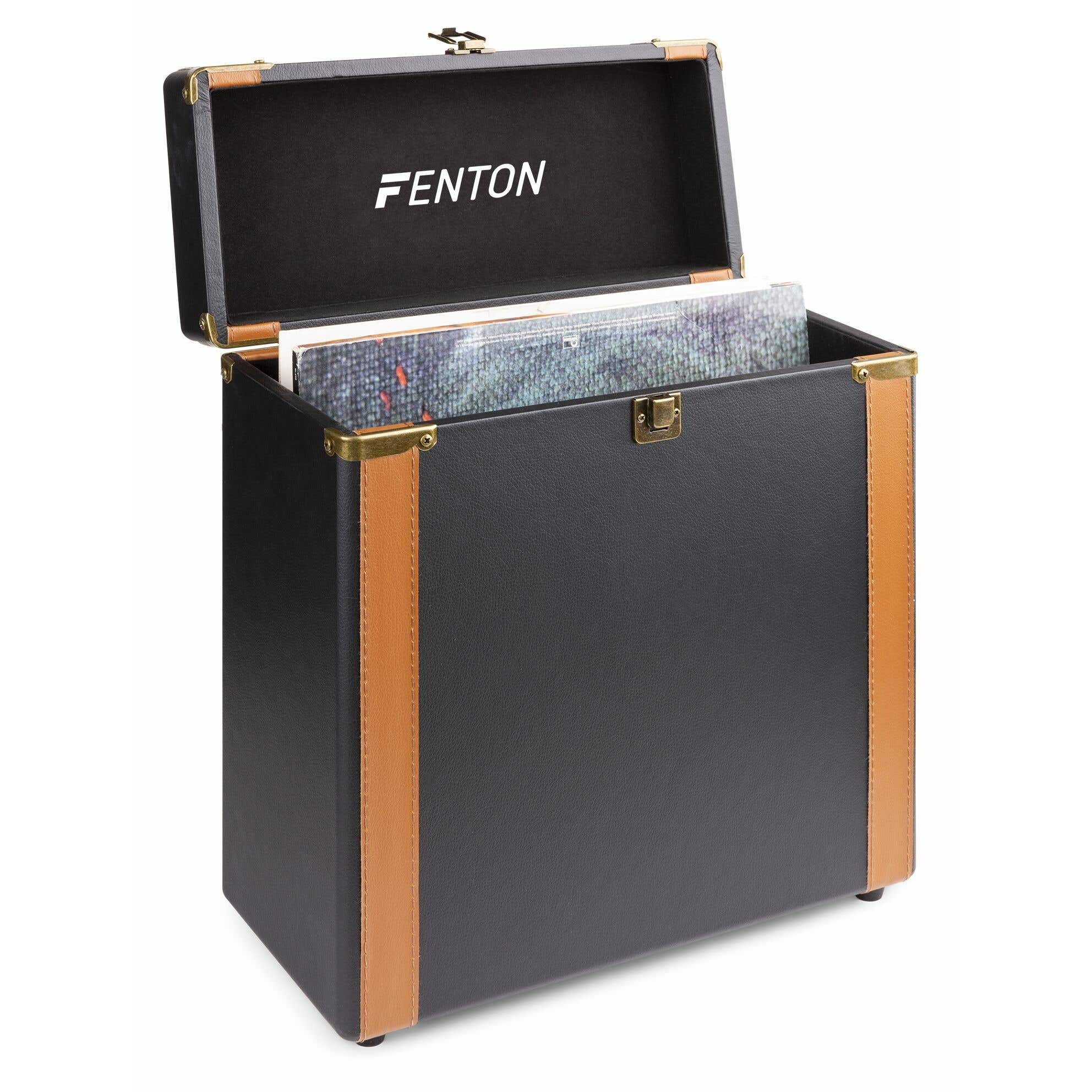 Fenton RC35 - Valise pour Disques Vinyles - Marron/Noir