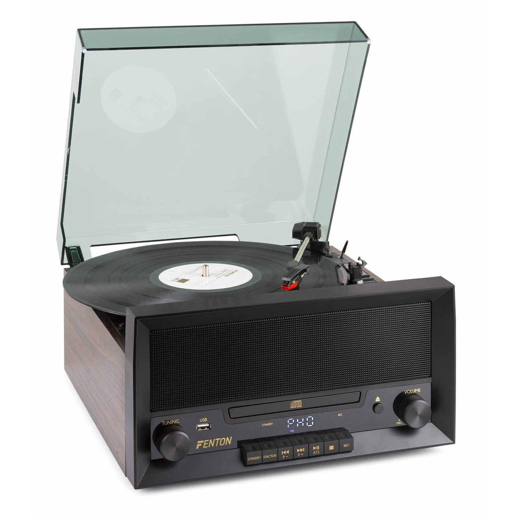 Fenton RP135W - Platine Vinyle CD, Platine Vinyle et Lecteur CD et Technologie Bluetooth