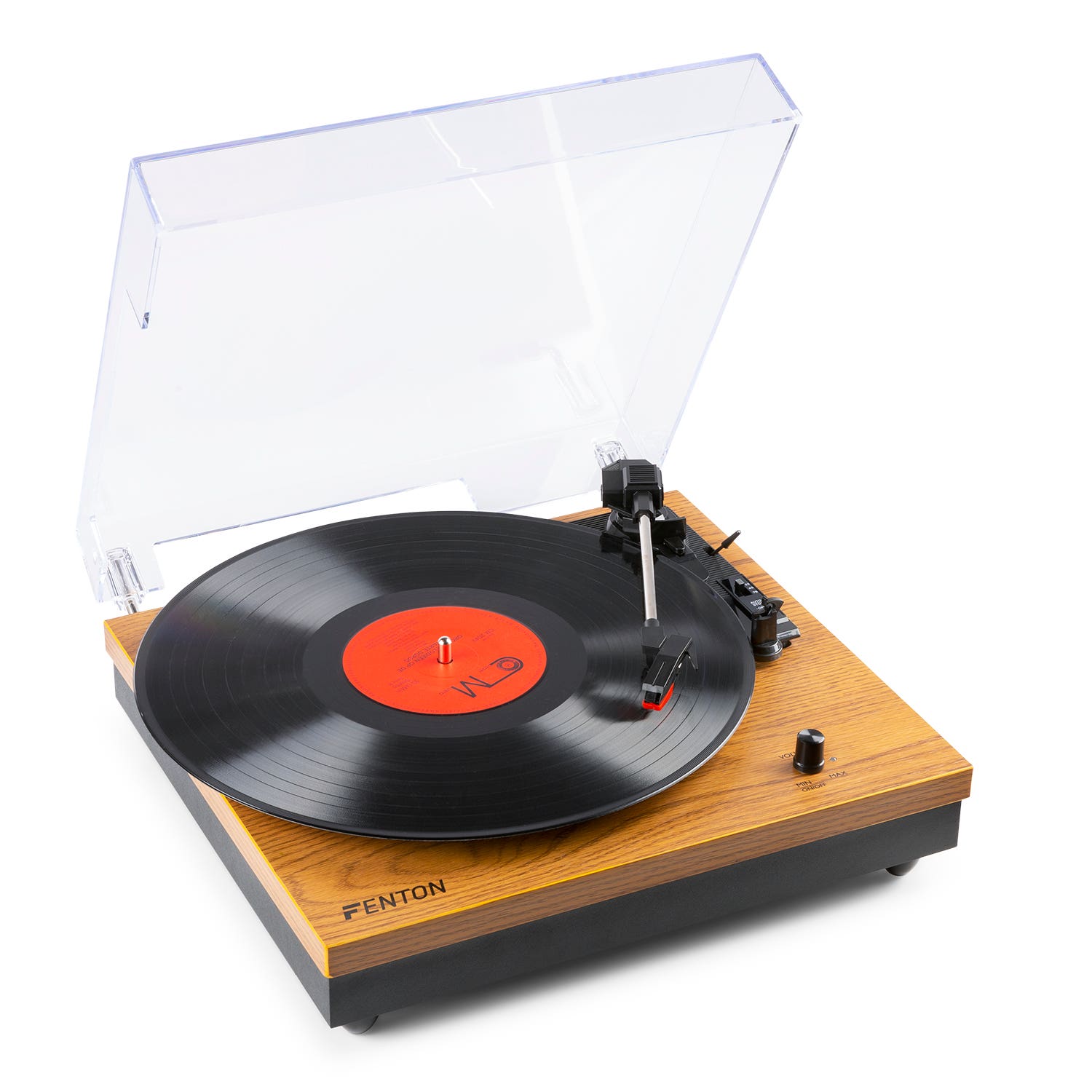 Fenton RP112L Platine Vinyle Bluetooth à 3 Vitesses - Bois Clair