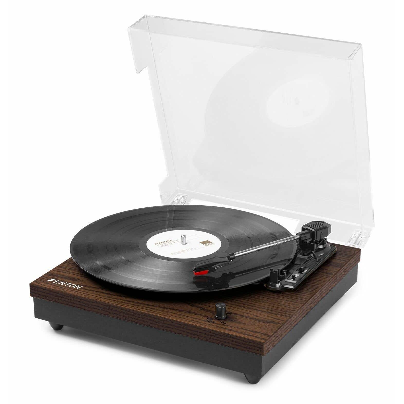 platine vinyle capot ouvert