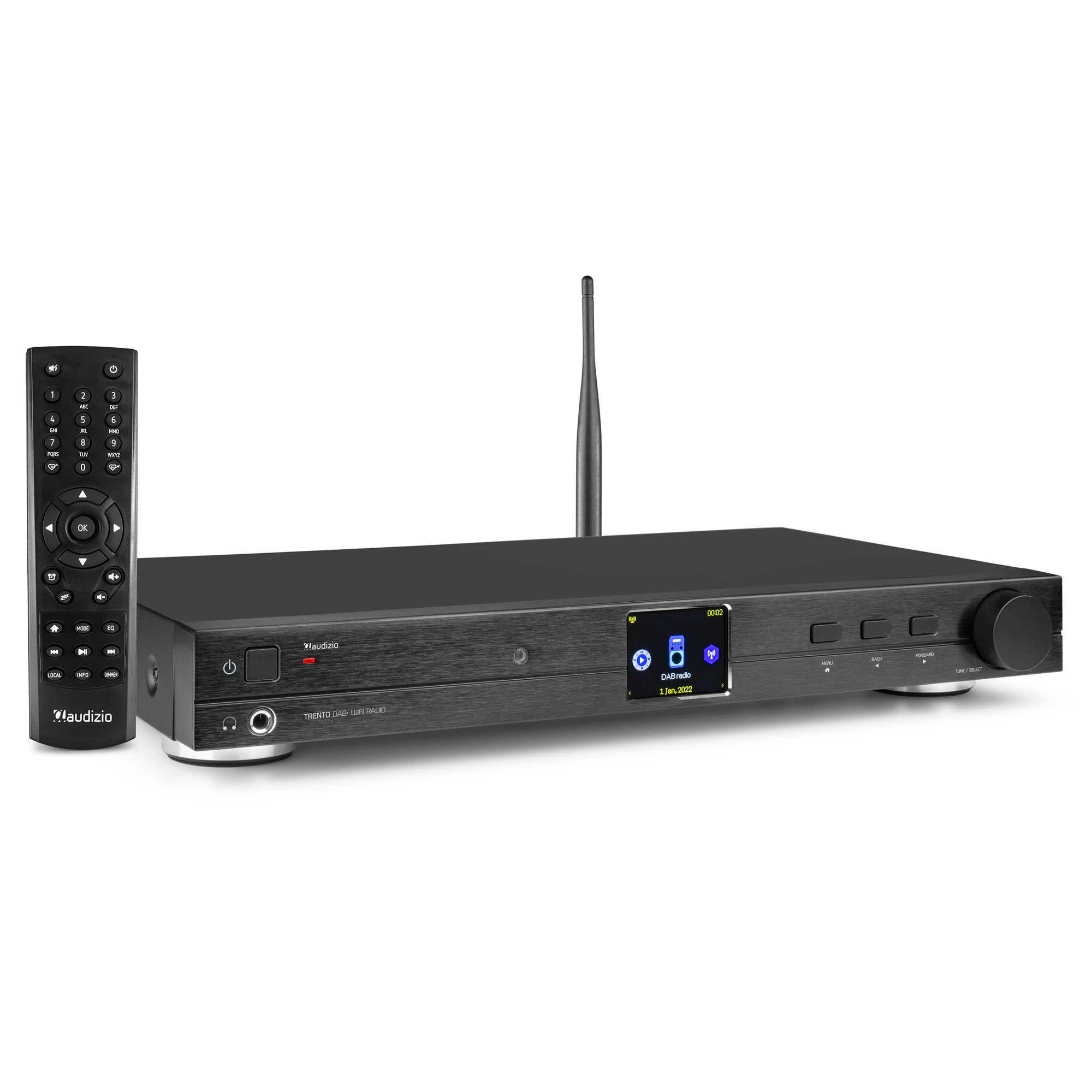 Audizio Trento Radio Internet avec Bluetooth Radio FM/DAB+ - Noir