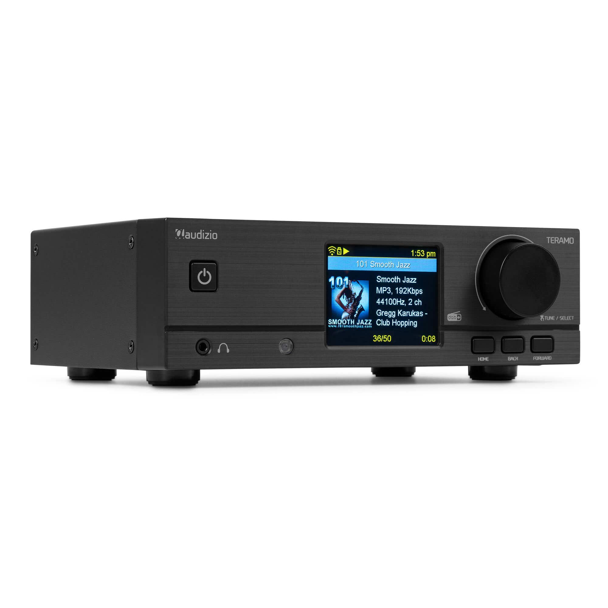 Audizio Teramo - Tuner avec Radio Internet DAB+ FM Wi-Fi Bluetooth - Noir