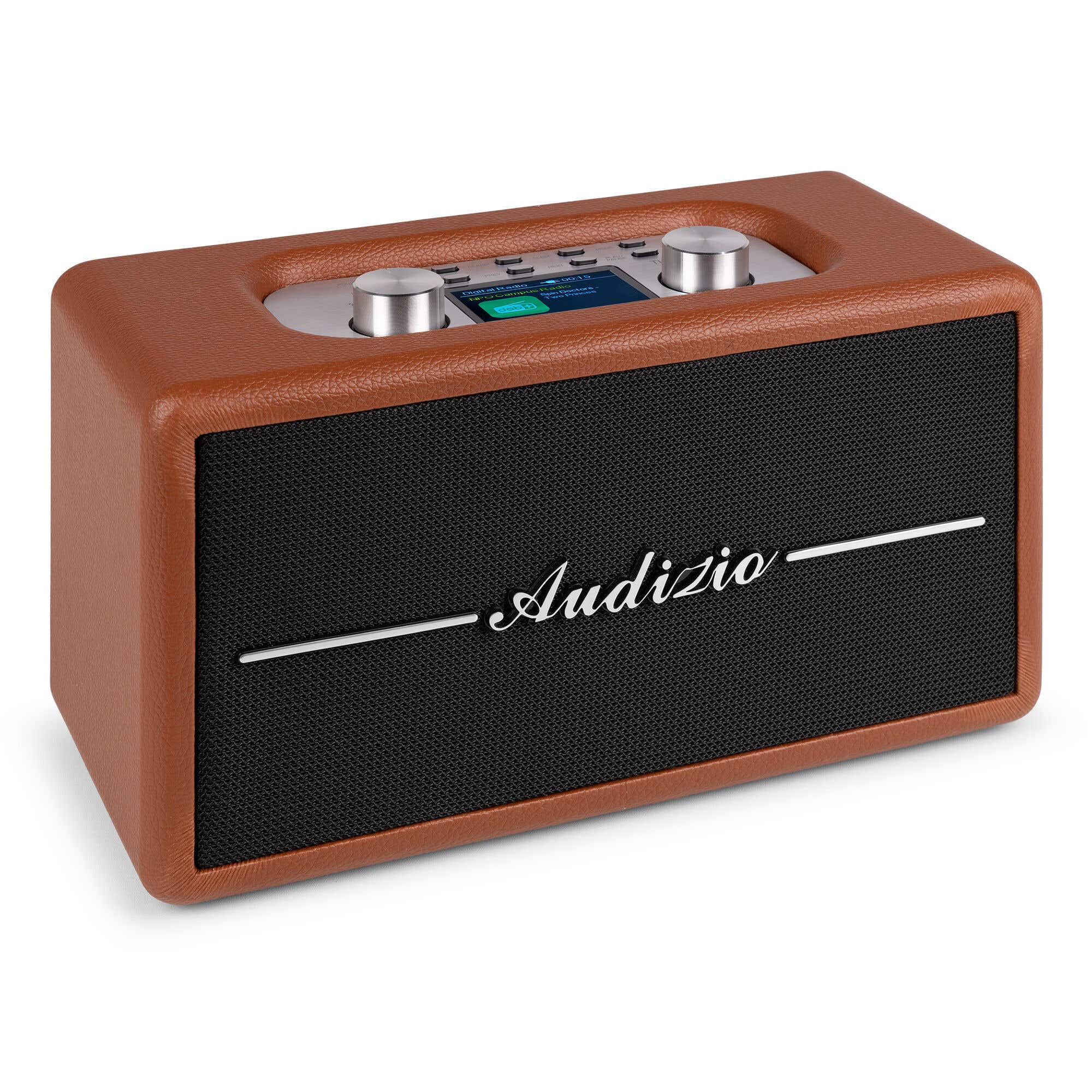 Audizio Tune60 - Radio Rétro DAB/DAB+ et FM avec Bluetooth - Marron