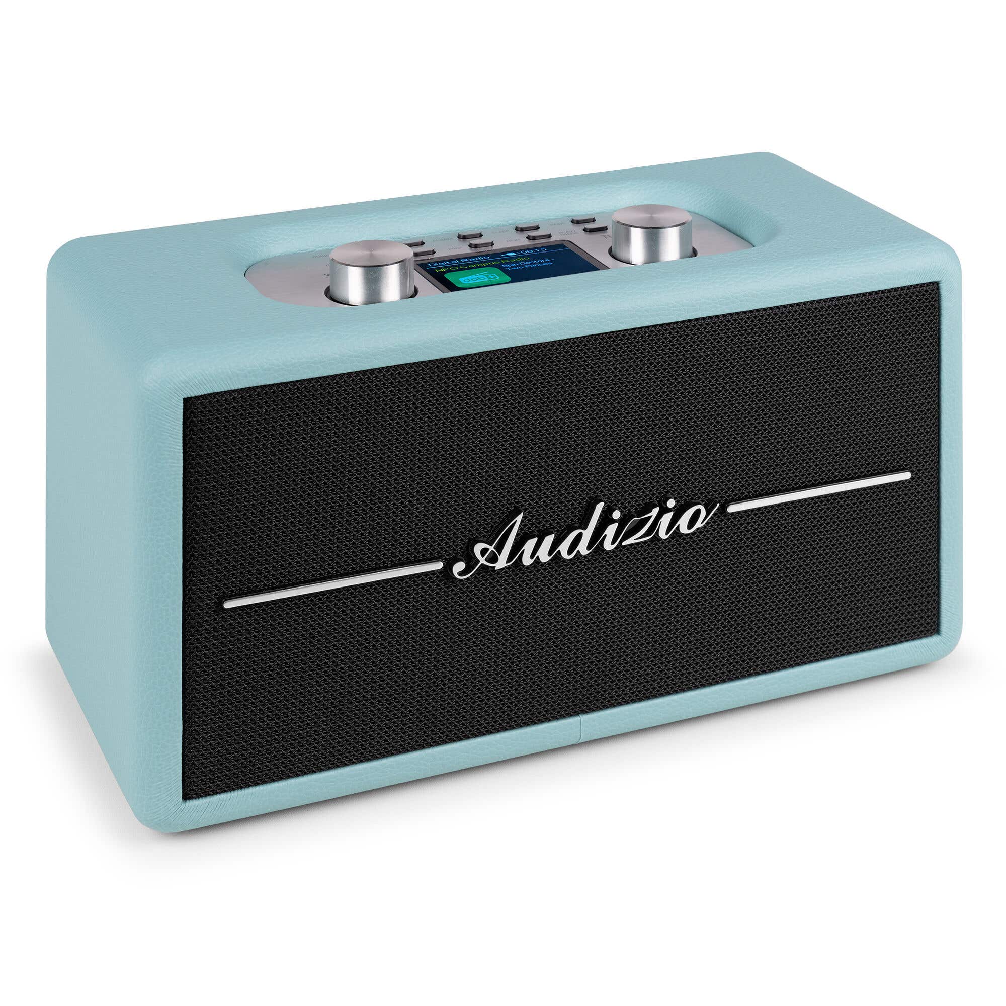 Audizio Tune60 - Radio Rétro DAB/DAB+ et FM avec Bluetooth - Bleue