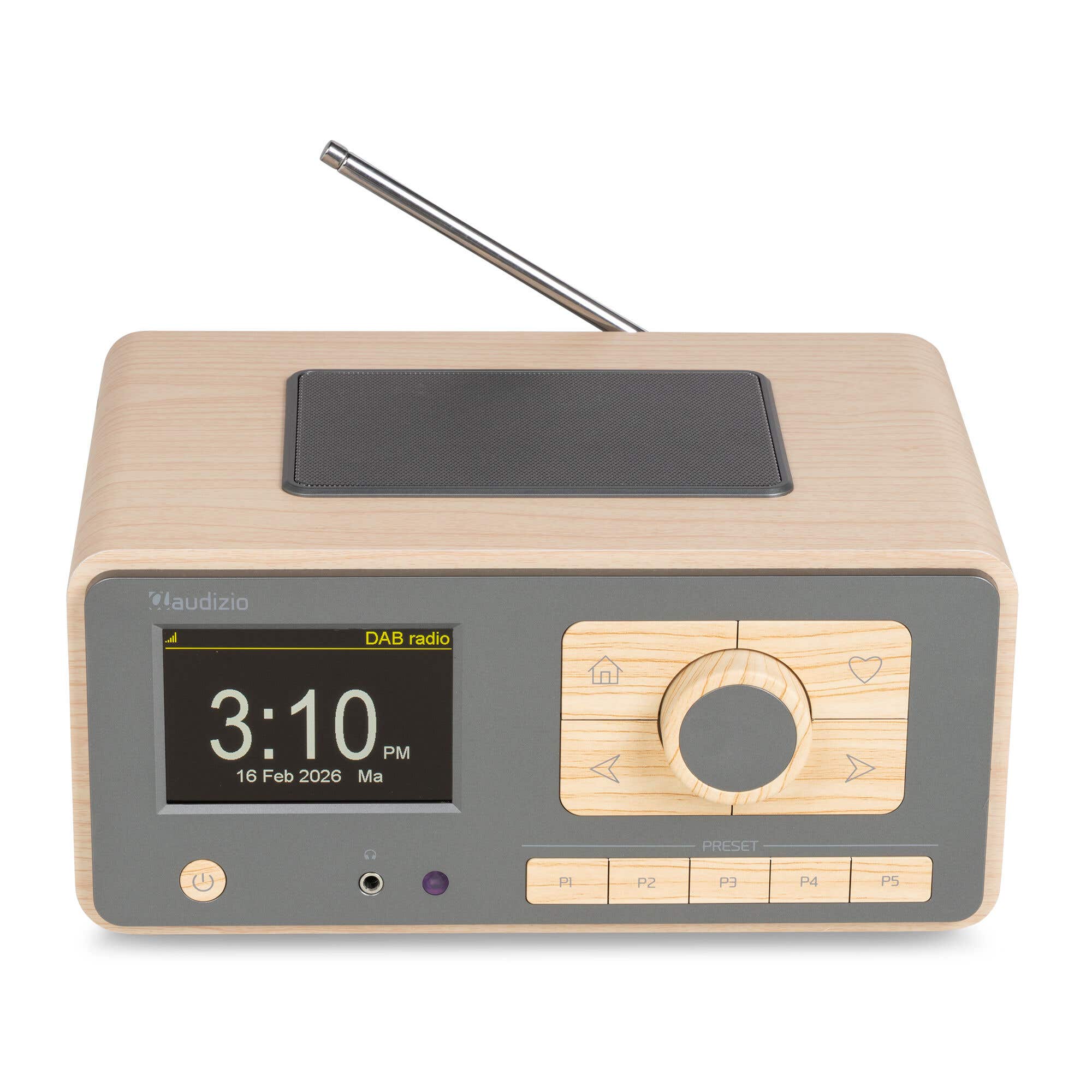 Audizio Dozza - Radio Internet Wi-Fi DAB+ FM avec BT 5.3 - Couleur Bambou