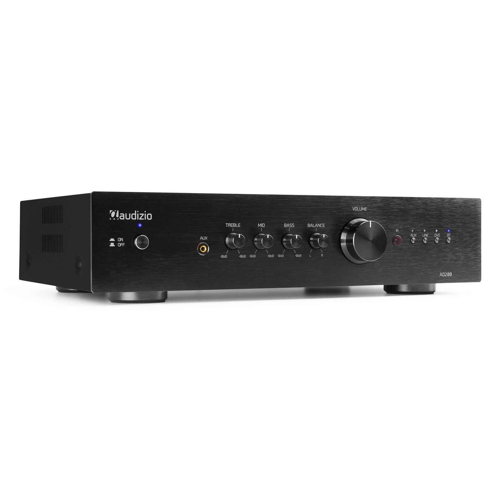 Audizio AD200B Amplificateur Hi-Fi Bluetooth 2.1 - Noir