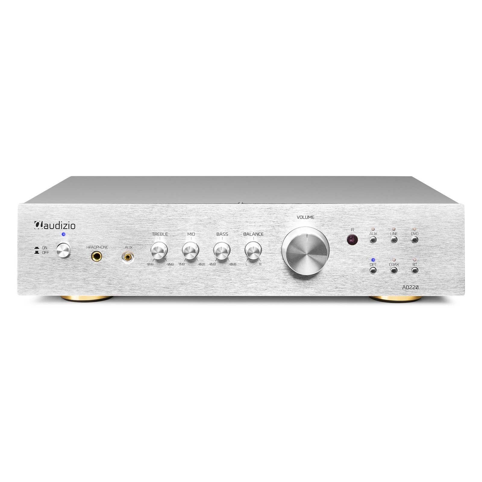 Audizio AD220A - Amplificateur Hi-Fi Bluetooth 2.1, 400 Watts - Aluminium