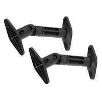 Audizio HTS20 Lot de 2 Supports Muraux Universels et Réglables pour Enceintes - Noir