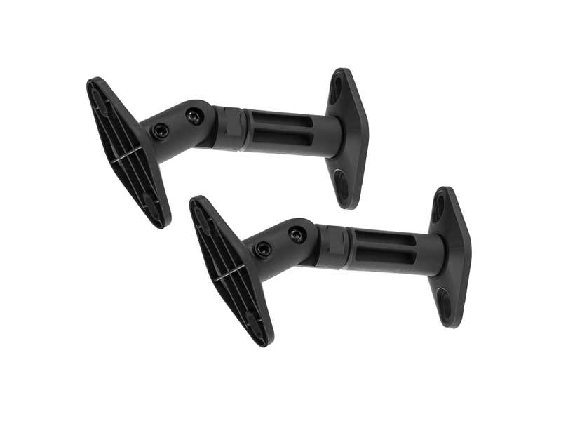 Audizio HTS20 Lot de 2 Supports Muraux Universels et Réglables pour Enceintes - Noir