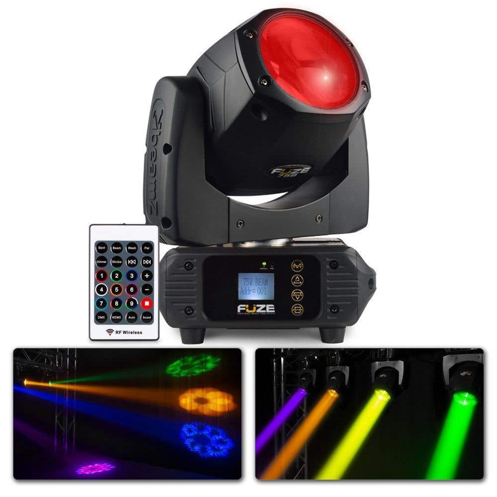 BeamZ FUZE75B - Lyre Beam LED 75W, Faisceau 2°, Mode DMX