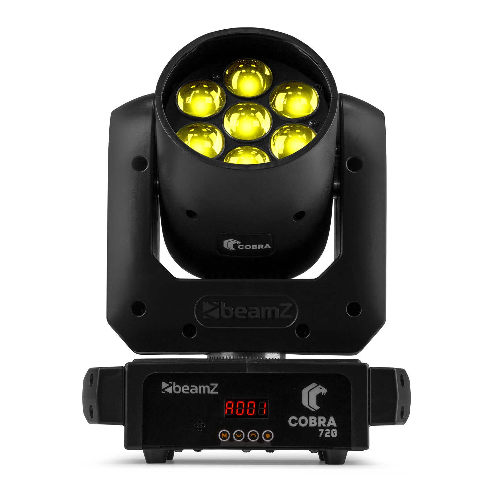 BeamZ Cobra 720 - Lyre LED Motorisée Wash LED 7x20W RGBW - Zoom motorisé 6° à 60°