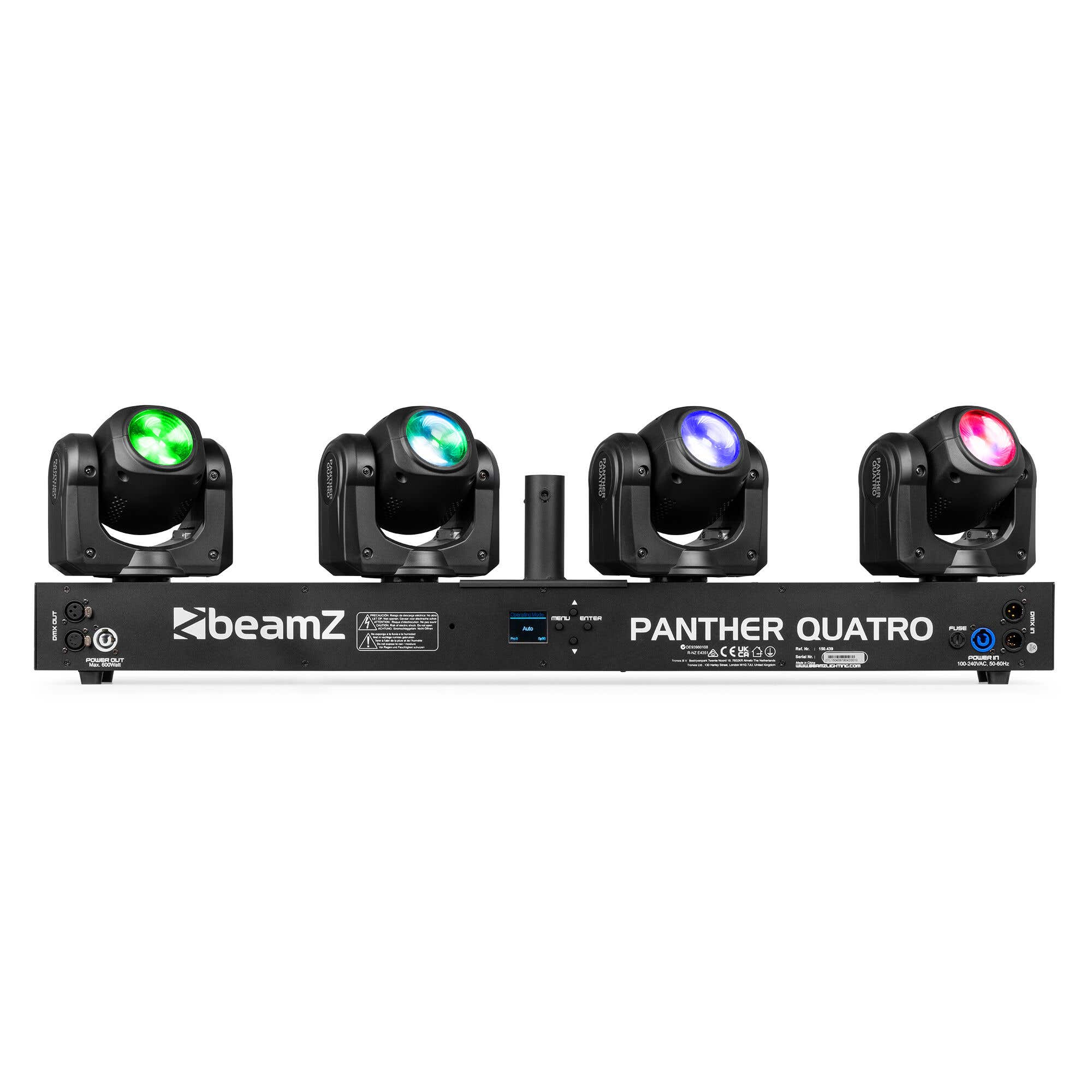 BeamZ Panther Quatro - Barre 4 lyres LEDs