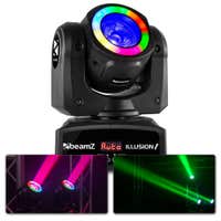 BeamZ Illusion I - Lyre Beam avec anneau LED 60W, DMX, couleurs RGBW. Disponible chez Sono Matériel - Vue 1