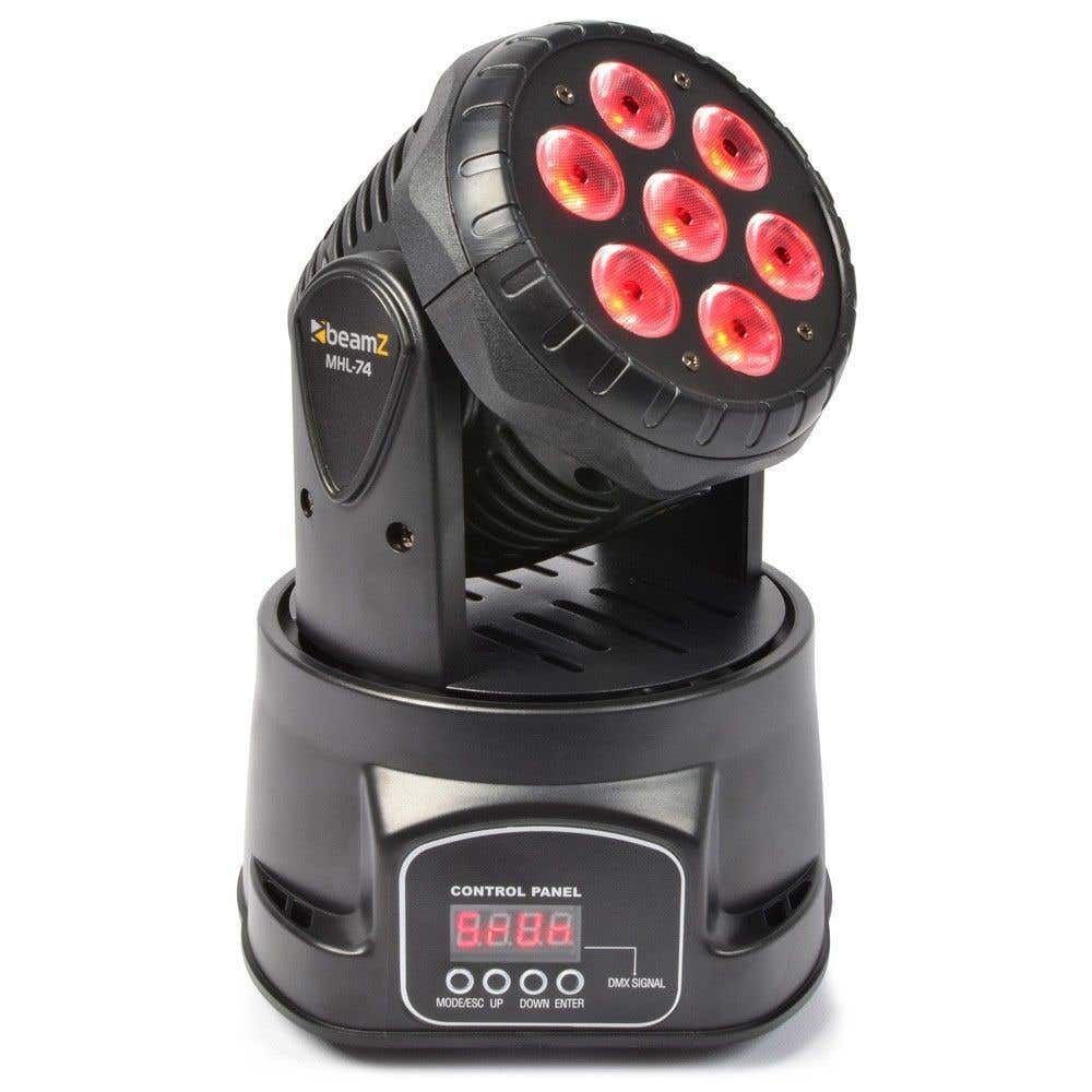 BeamZ MHL74 - Mini Lyre Wash 7x LED RGBW 10W