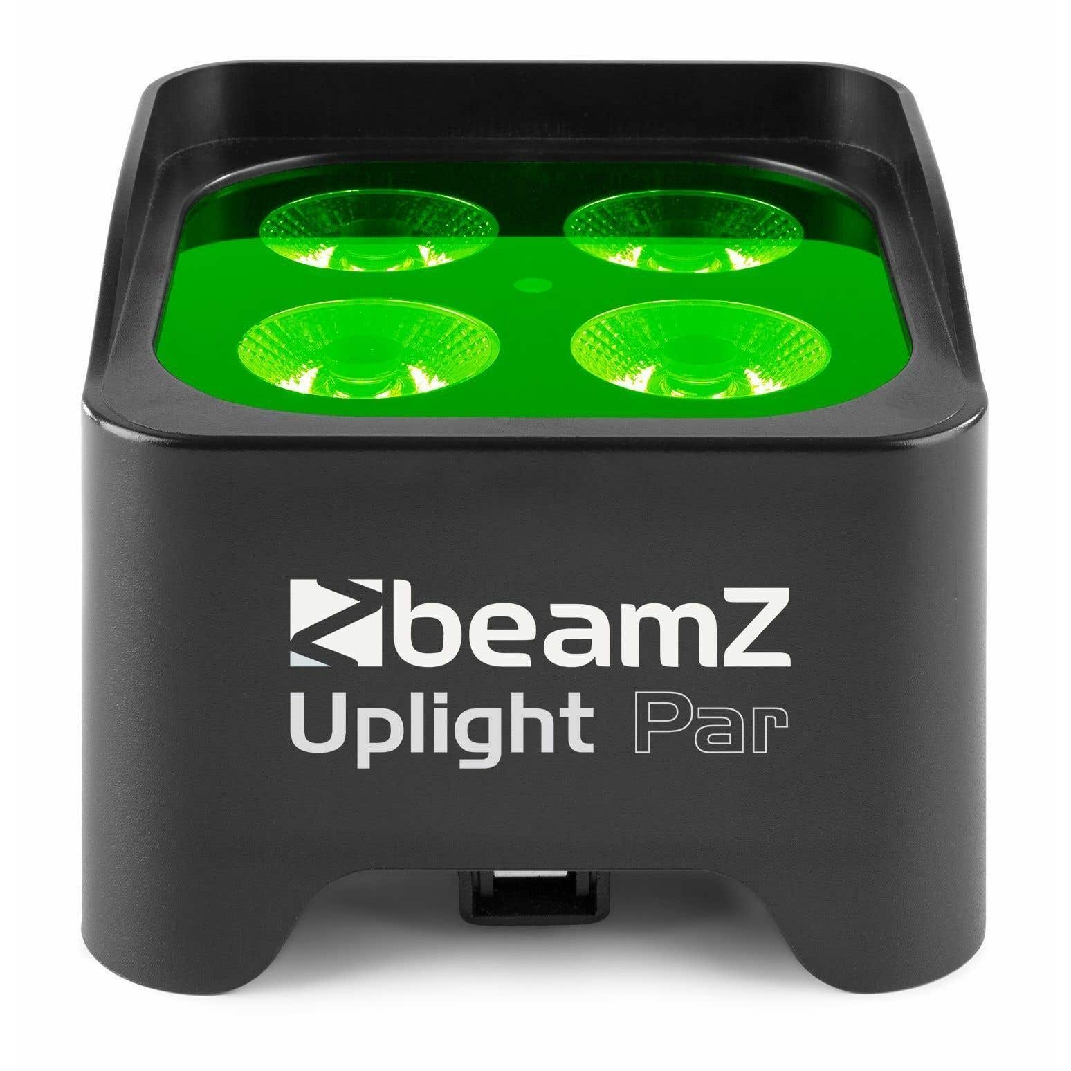 BeamZ BBP90 - Projecteur d’Ambiance sur Batterie 4 x 4 Watts RGB-UV - Noir
