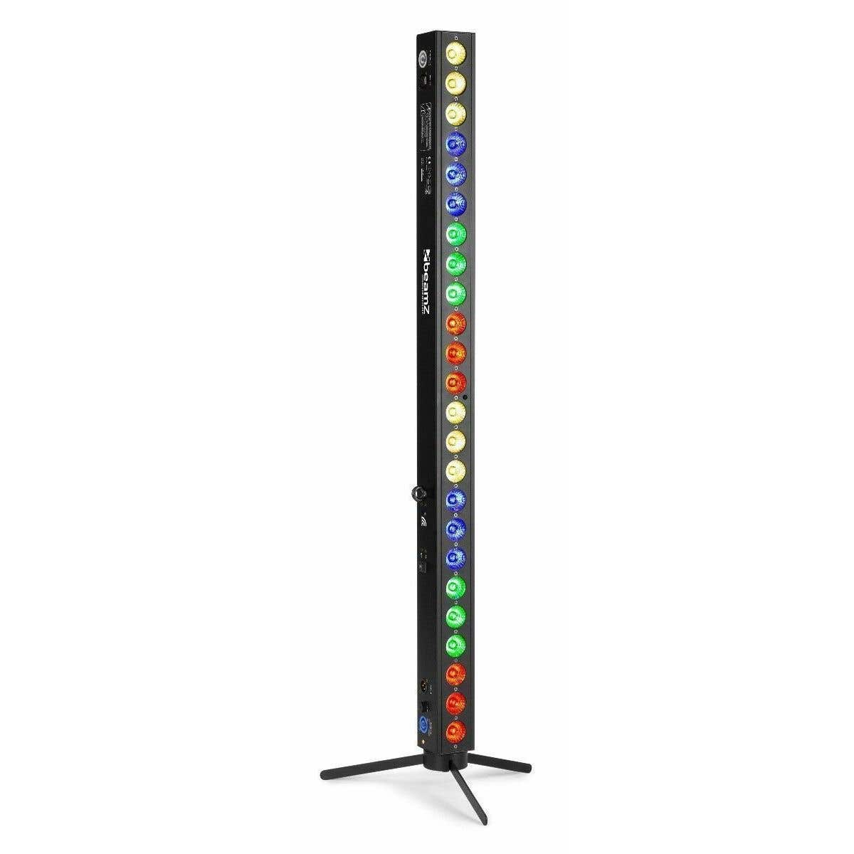 BeamZ BBB243 - Barre LED Projecteur sur Batterie, 24x LED RGB 3 Watts, Mode DMX