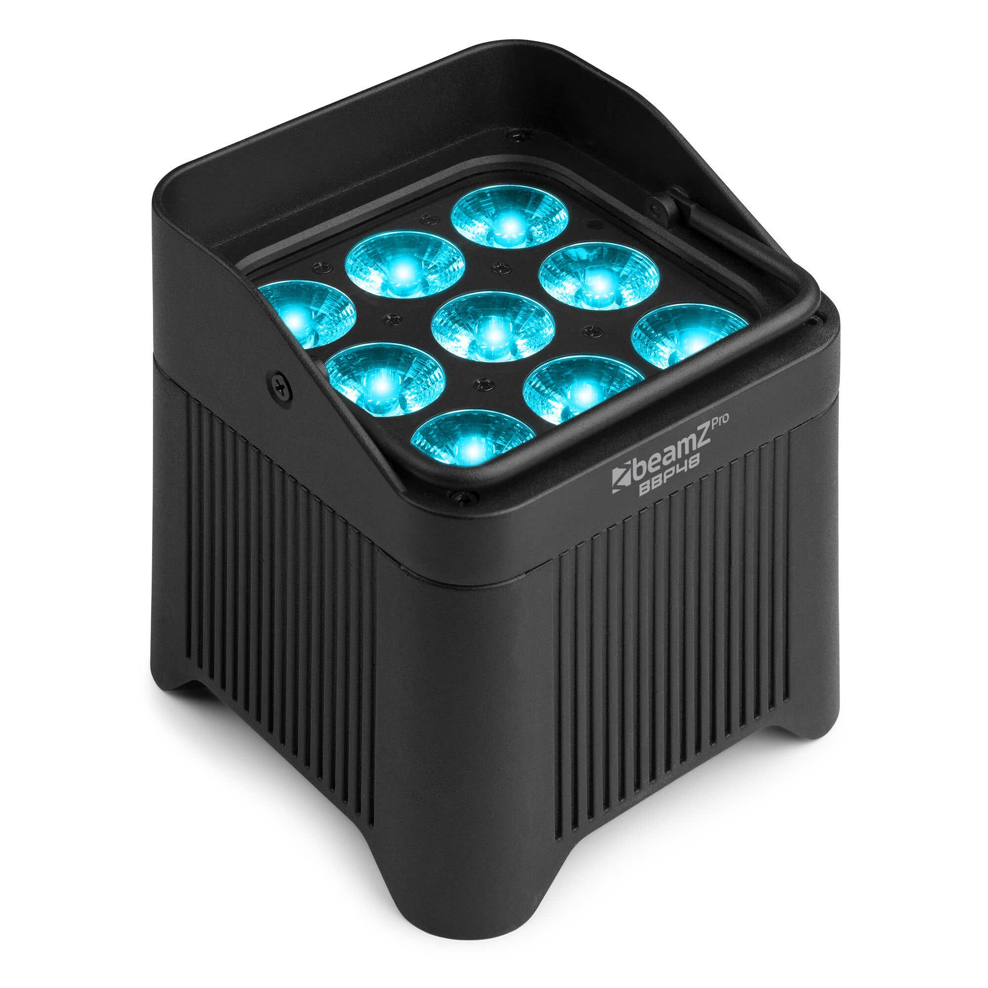 BeamZ BBP48 - Uplight LED Sans Fil IP65 9×12 W RGBWA-UV | Batterie 18h & Wireless DMX