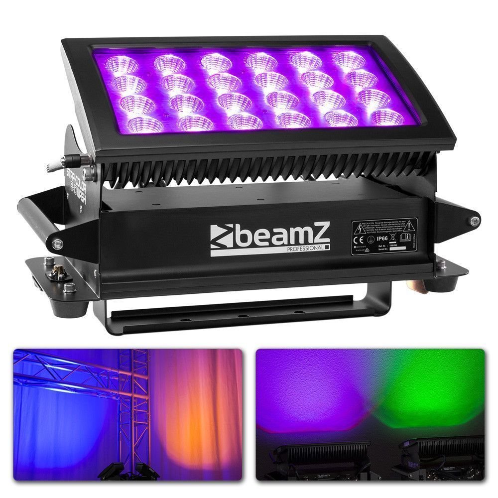 BeamZ Professional Star-Color 240 - Projecteur Wash, 24 LEDs RGBA intégrées 10 W, Mode DMX