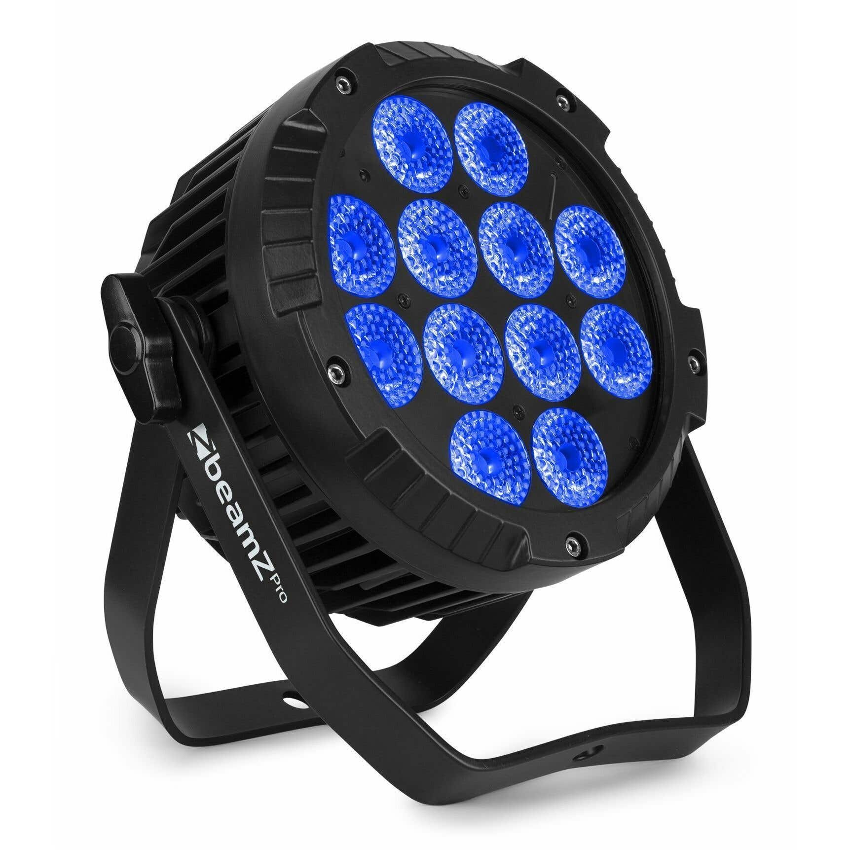 BeamZ Professional WBP1212IP Projecteur LED PAR Étanche sur Batterie