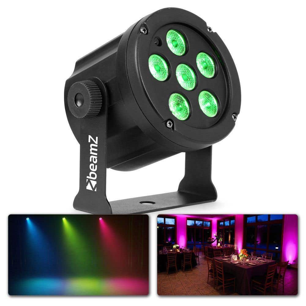 BeamZ SlimPar30 - Krachtige compacte LED Par spot 6x 3W LED's