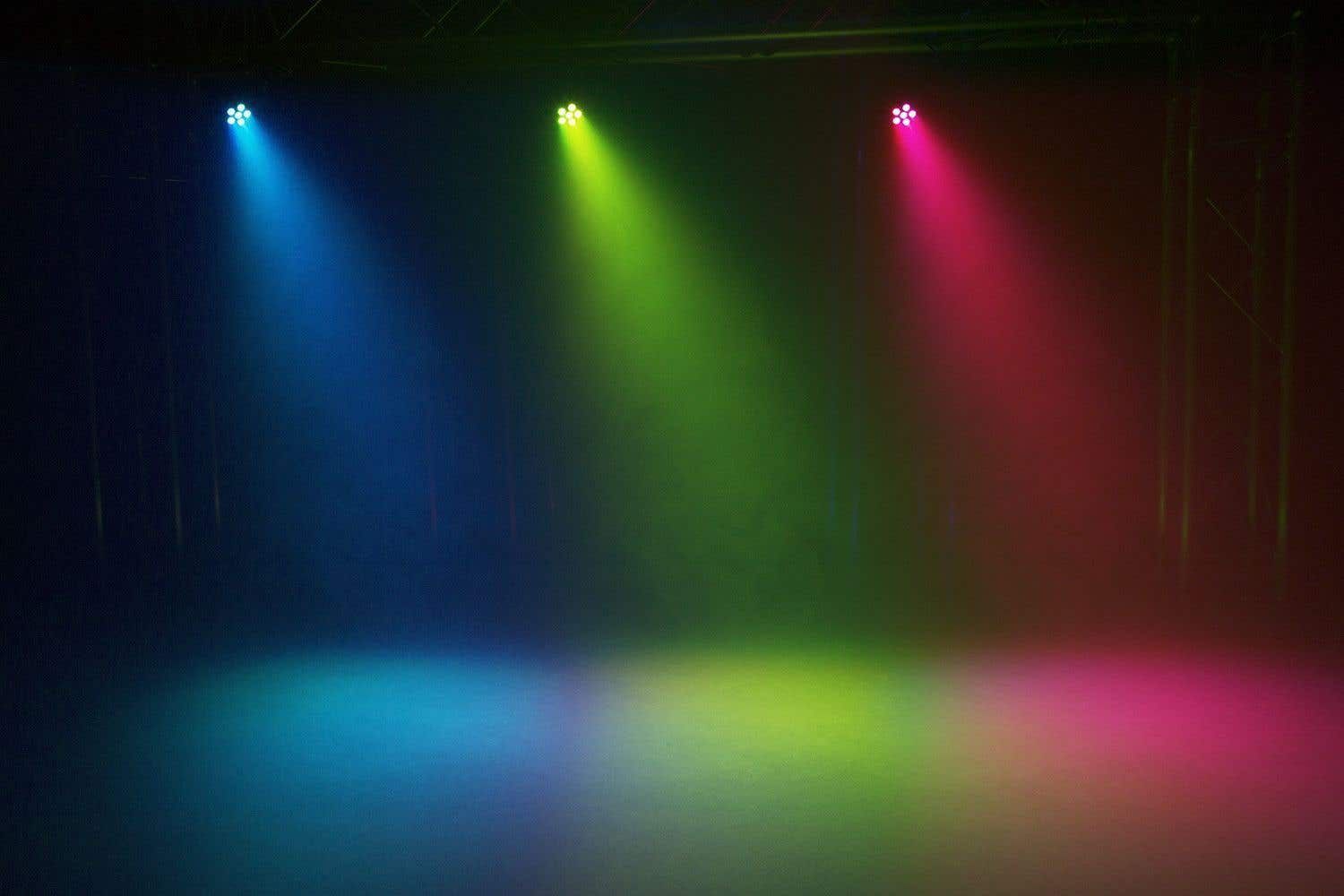 BeamZ SLIMPAR45 Projecteur PAR LED 12x RGB 3W - Effets Lumineux, DMX, Parfait Pour Scène Et Architecture