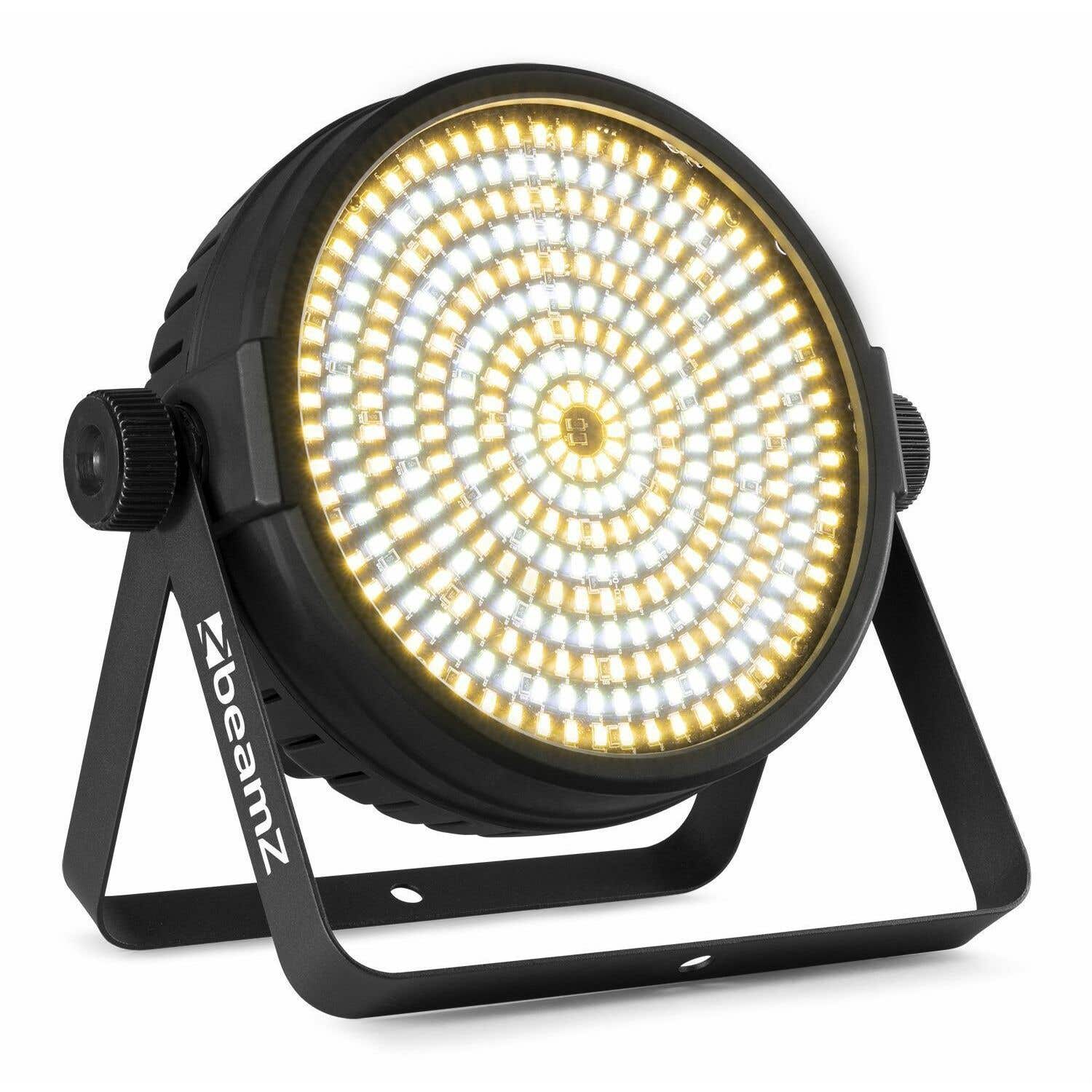 Beamz BT430 LED - Stroboscope 324 LED - Blanc Froid et Chaud, Sorties DMX 7 ou 16 canaux