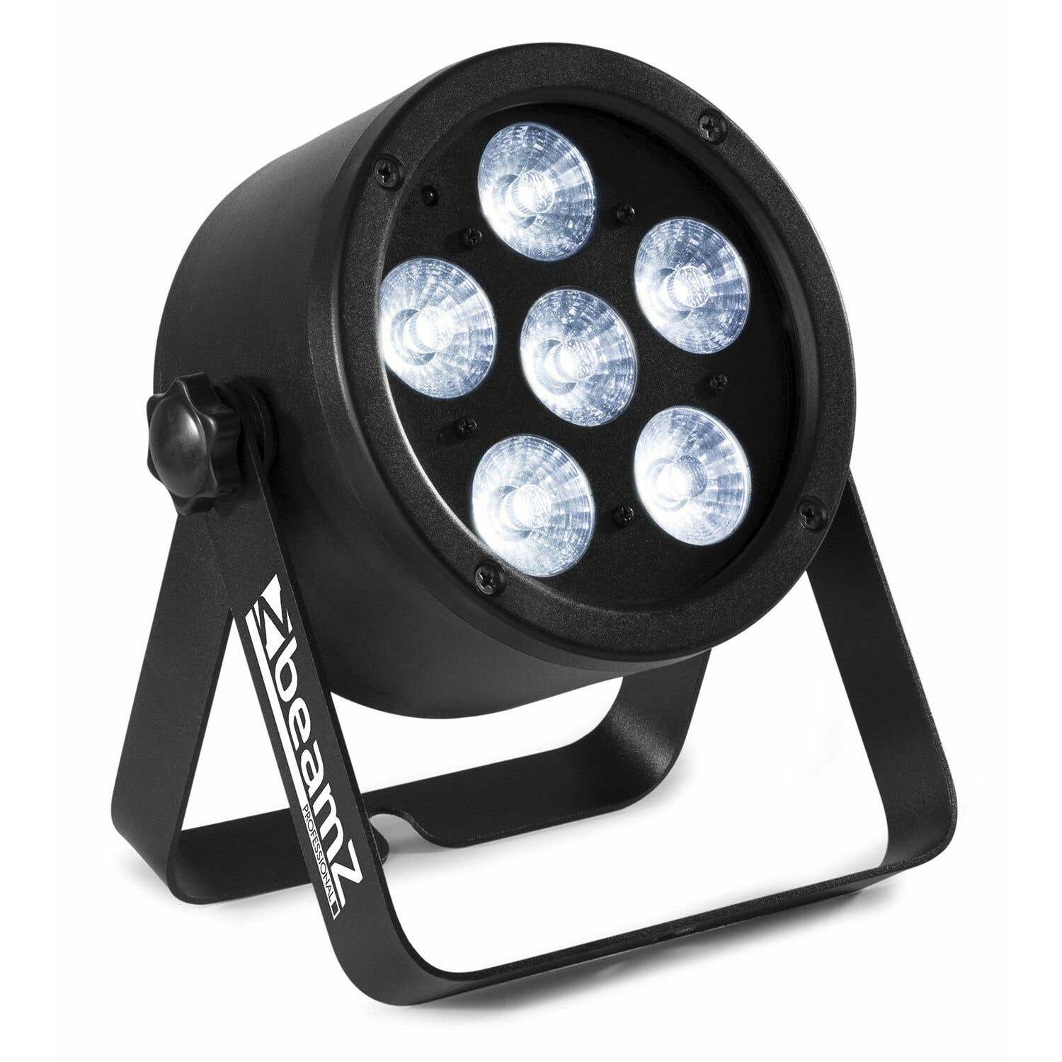 BeamZ Professional BAC300 LED - Projecteur PAR, 6x LED RGBW, Boitier Aluminium avec Télécommande
