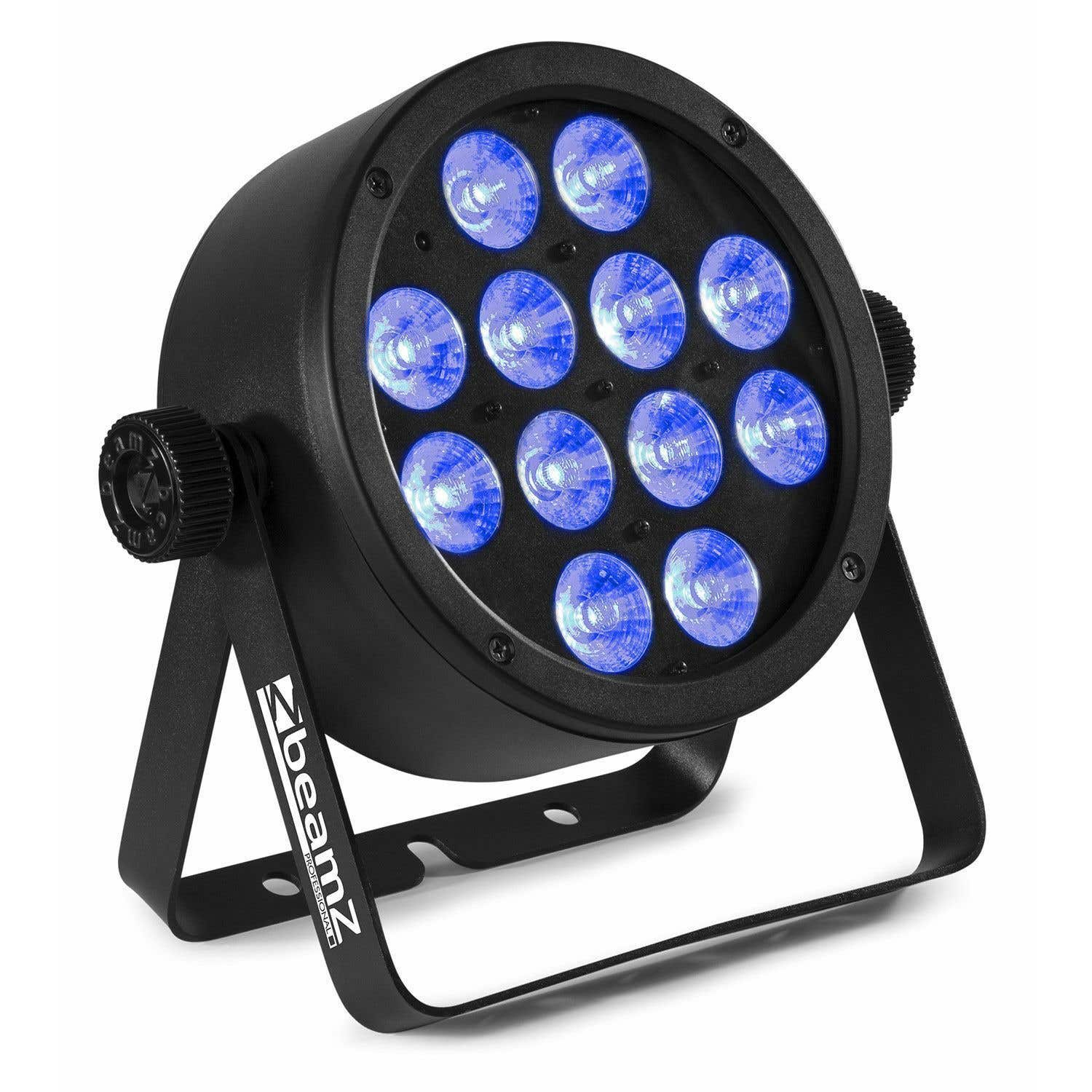BeamZ Professional BAC304 LED - Projecteur PAR, 12x LED RGBW, 8W par LED, Boitier Aluminium avec Télécommande