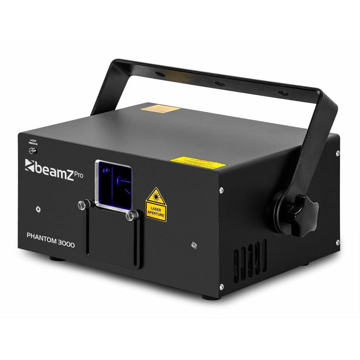 Beamz Phantom 3000 Laser Analogique RVB 3 Watts