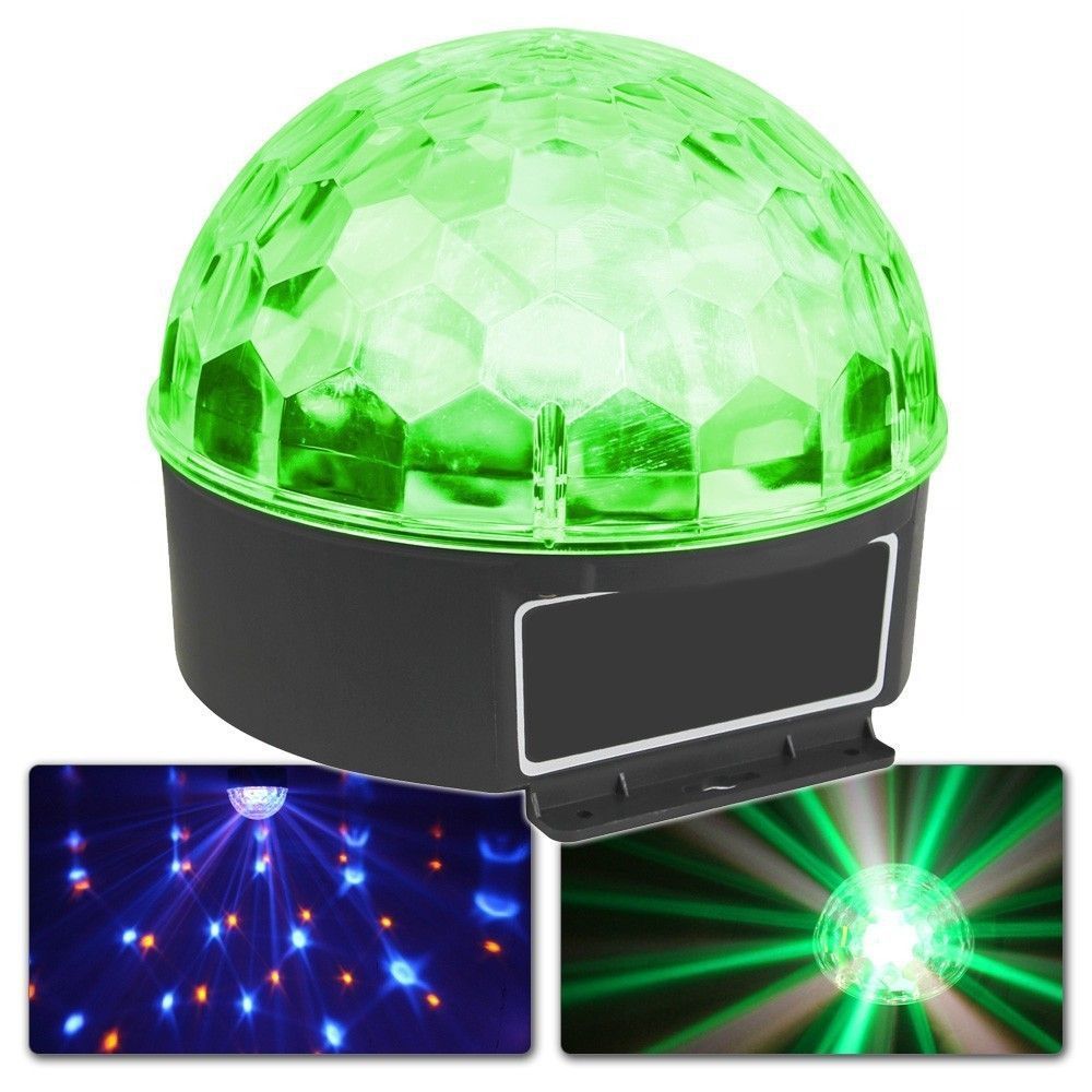 Max Magic Jelly DJ Ball - 6 x 1W LEDS, 82 faisceaux, stroboscope