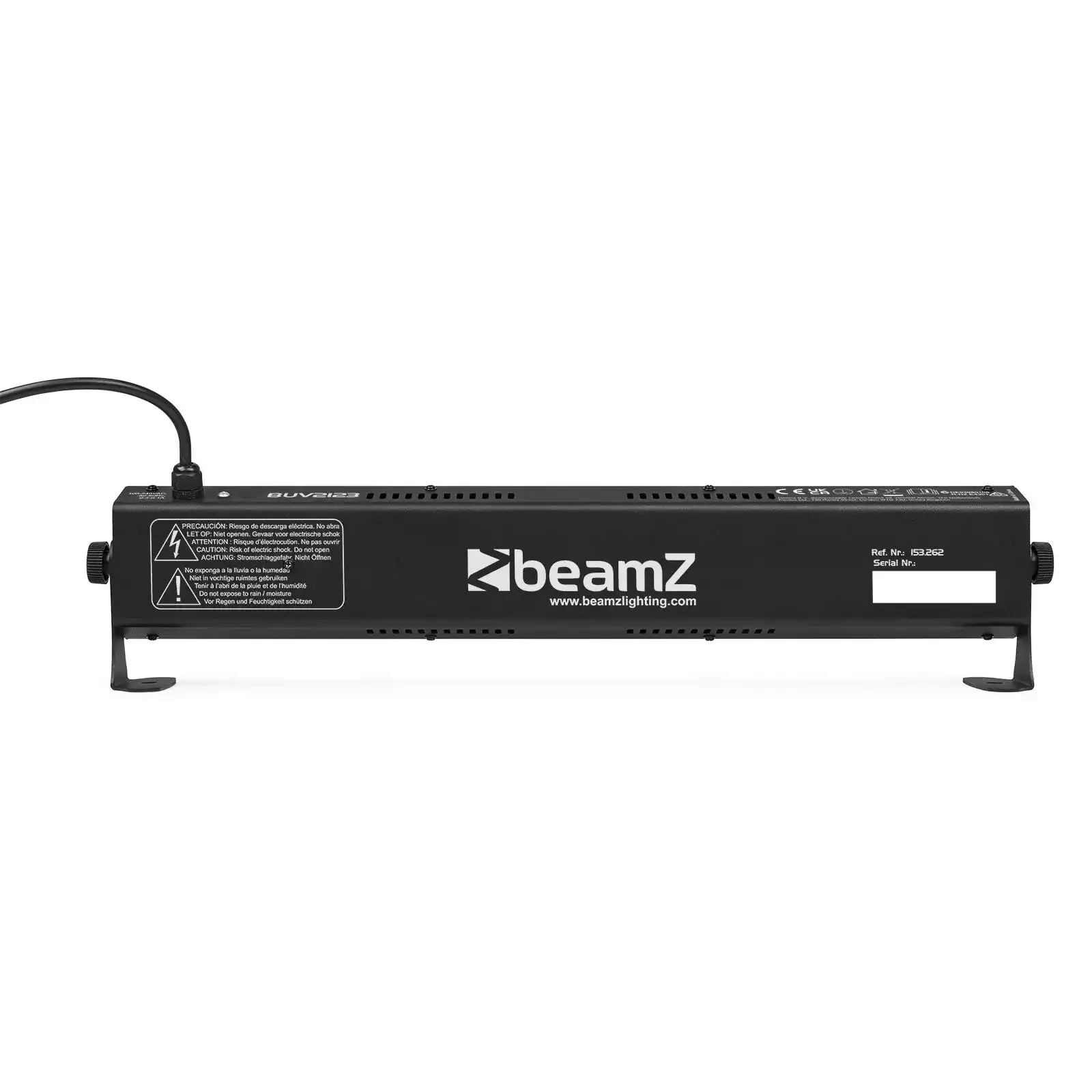 Barre LED UV BeamZ 12 LEDs - 3W, Lumière Noire, Soirée UV, 1kg, Transport Facile, Ambiance