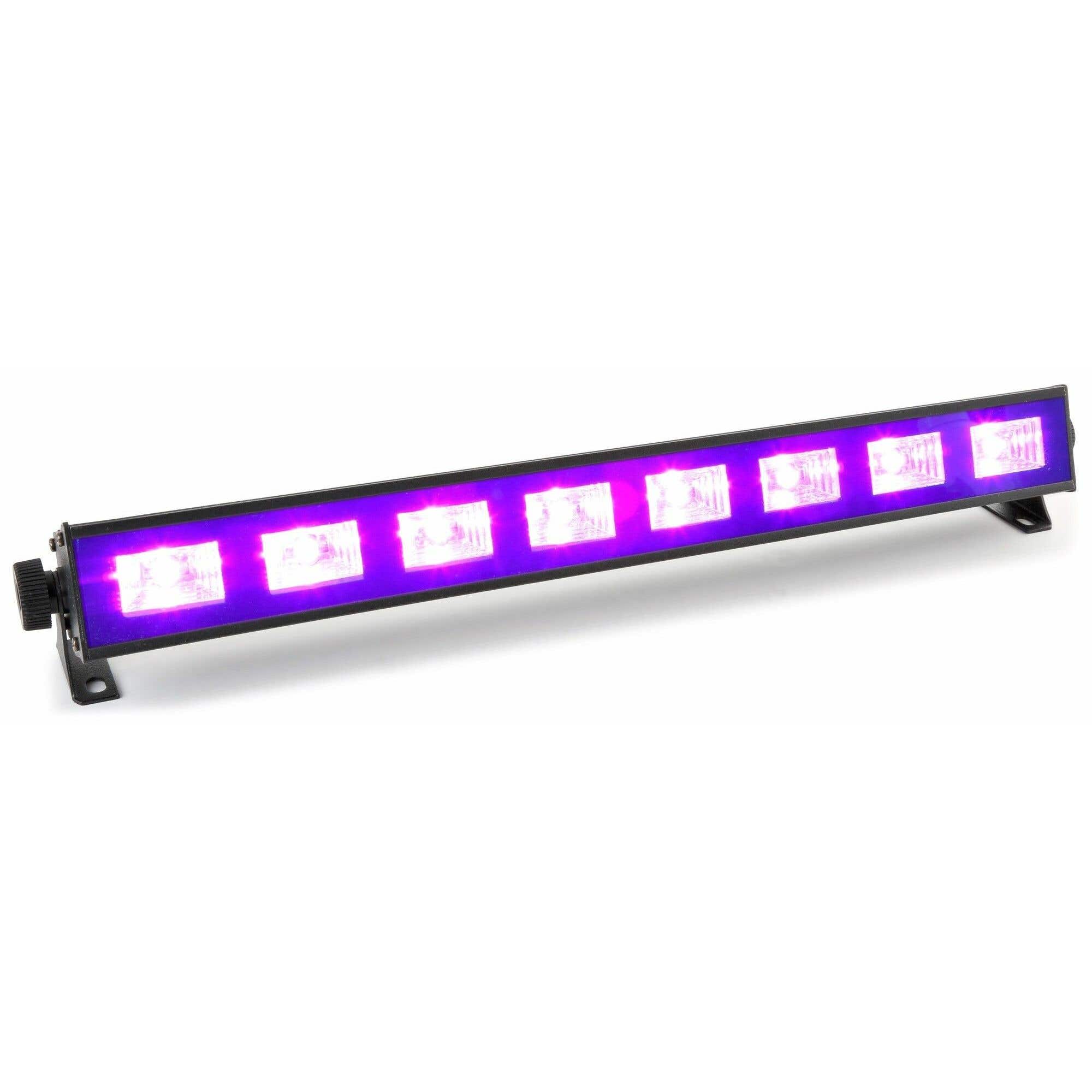 BeamZ BUV93 - Barre LEDs 8 LED UV, Puissance 3 Watts par LED
