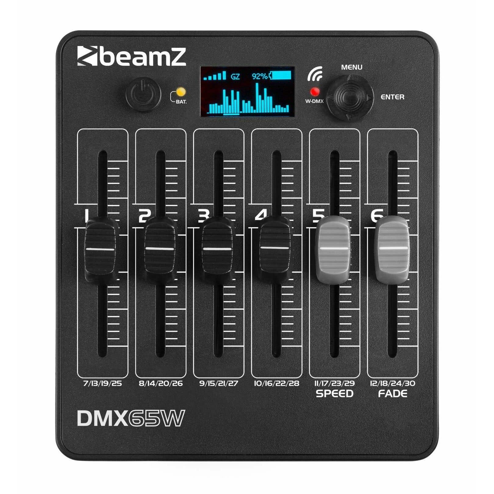 Dmx Contrôleur Lumière pour Scène Batterie Rechargeable Intégrée Table Dmx Contest 192 Canaux, Console Dmx 512 Portable Contrôleurs Lumière pour l'édition du Programme de la Scène d'éclairage