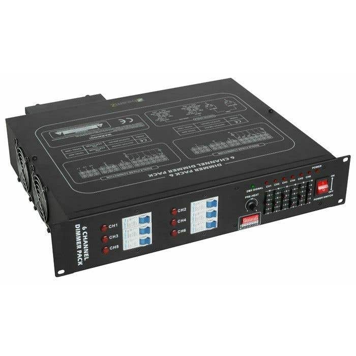 BeamZ DMX-006D Dimmerpack & controller 6channel 19