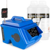 BeamZ B1500 - Pack Machine à Bulles pour Enfant/Mariage avec 2L de Liquide, Double Roue, Télécommande Incluse. Disponible chez Sono Matériel - Vue 1