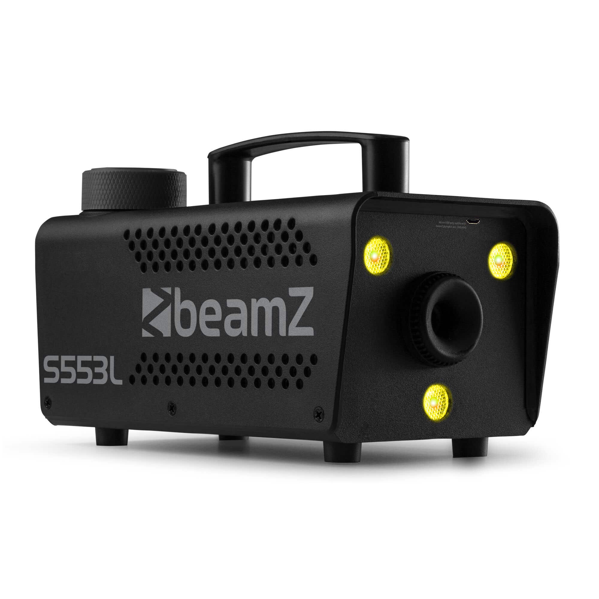 BeamZ S553L - Machine à Fumée 550W 3 LEDs RGB - Modèle pour Citrouille Halloween