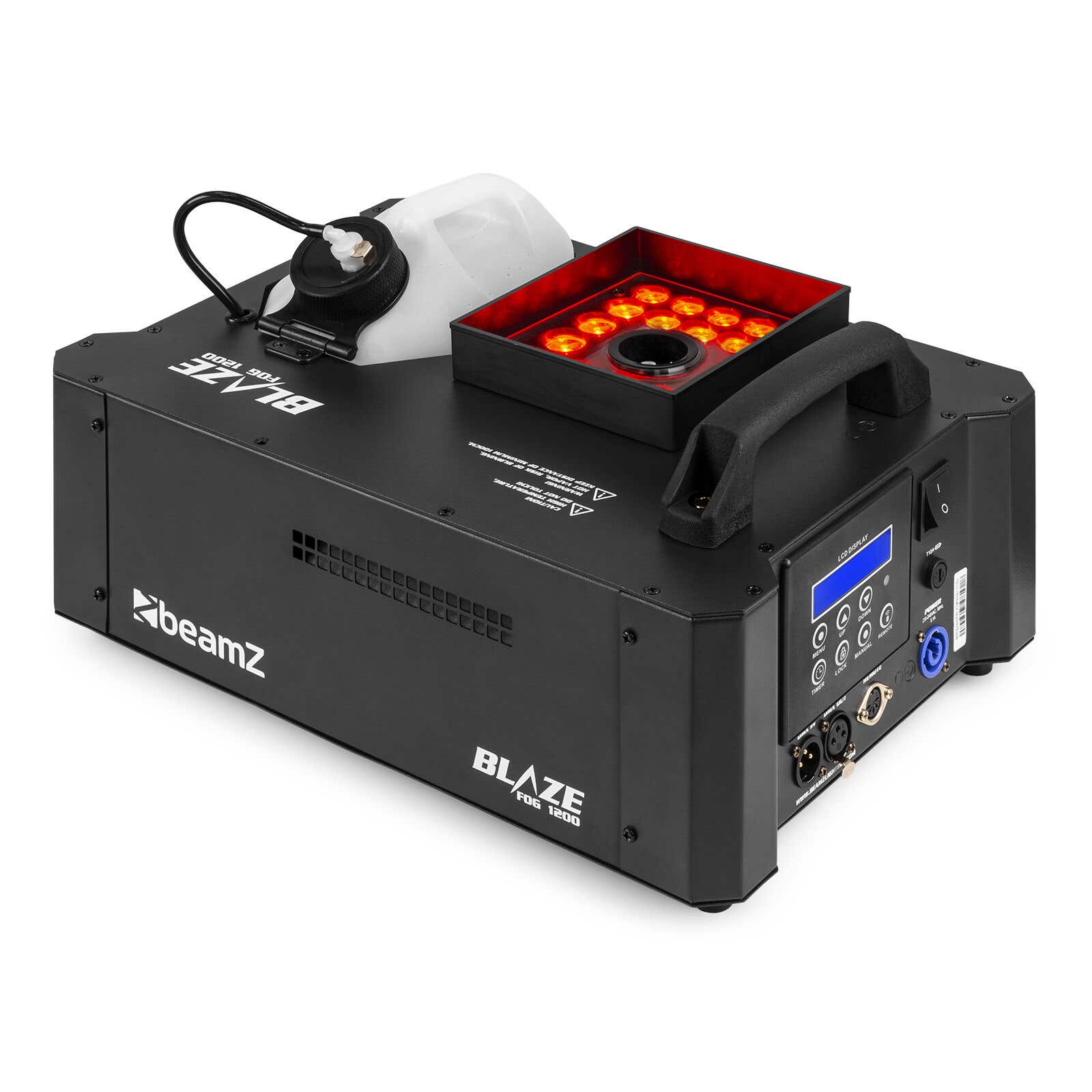 BeamZ BLAZE1200 - Machine à Fumée Verticale et Horizontale RGBA DMX - 1200 Watts
