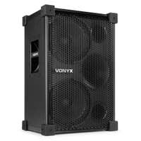 Vonyx VSB210 – Enceinte Active Sono 1200W 2x 10" sur Batterie. Disponible chez Sono Matériel - Vue 1