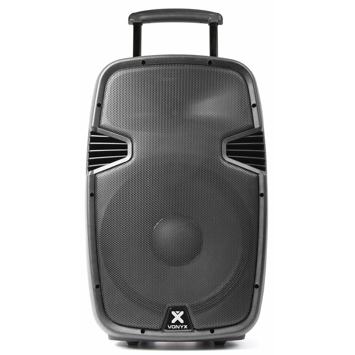 Vonyx SPJ-PA915 Enceinte Sono Portable avec Micros sans Fil -