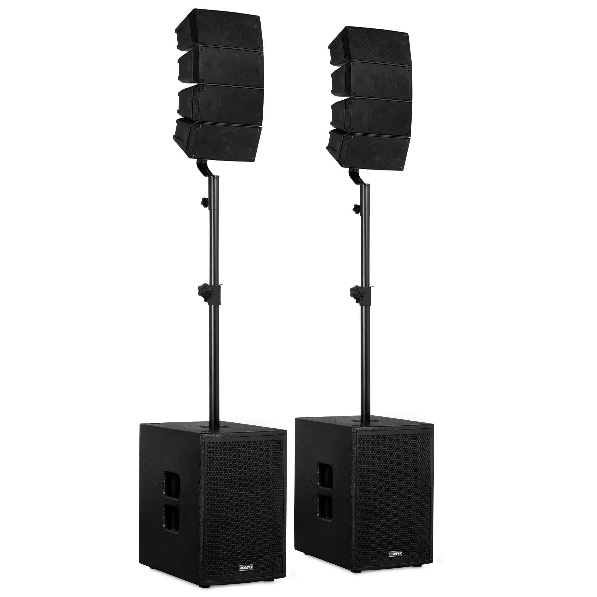Vonyx VX922 - Système Sono Line Array 2.2 avec Subwoofers 12