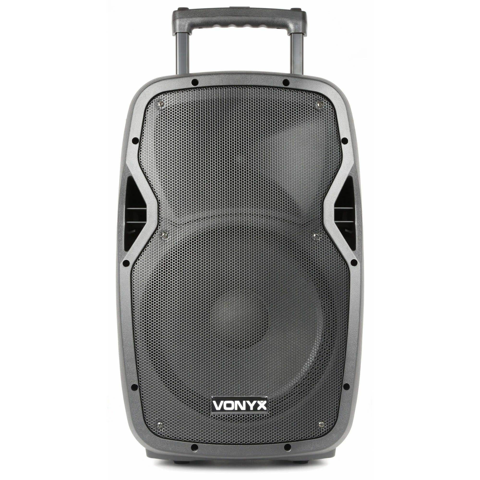 Vonyx AP1200PA Enceinte Sono Portable avec Micros sans Fil - 600W Max