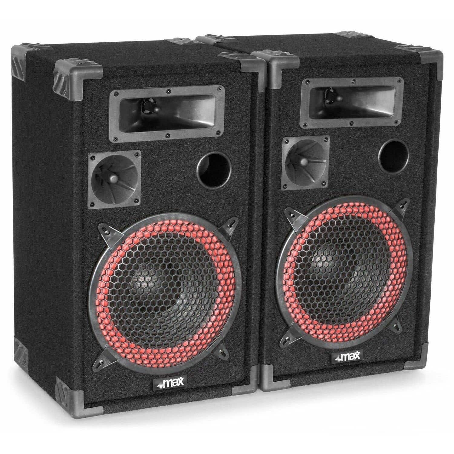SkyTec XEN-3512 - Paire d'Enceintes Passives 12