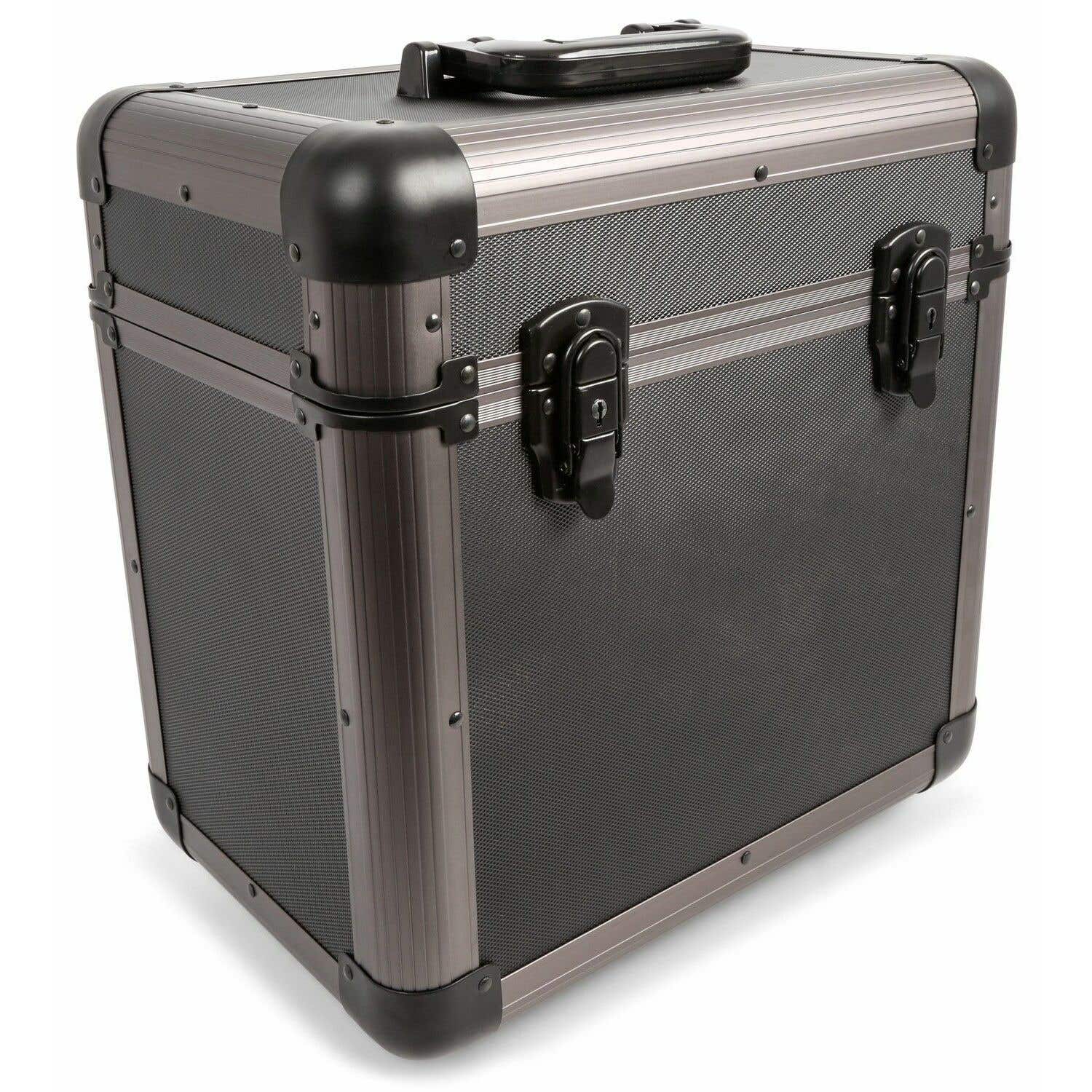 Power Dynamics RC80 - Valise Vinyles 24 x 35 x 39,5cm - Titane