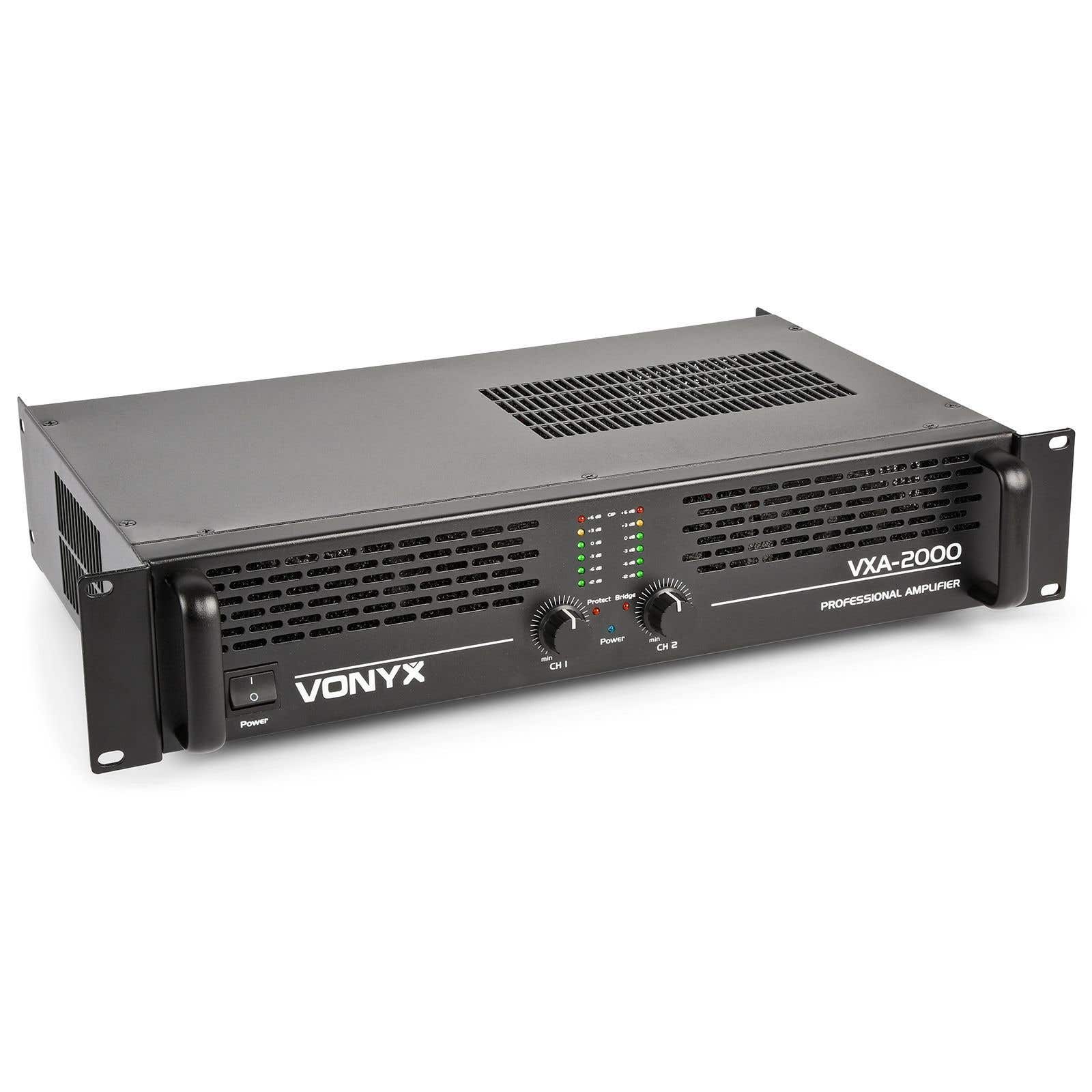 Vonyx VXA-2000 Amplificateur Professionnel, 2x 1000 Watts